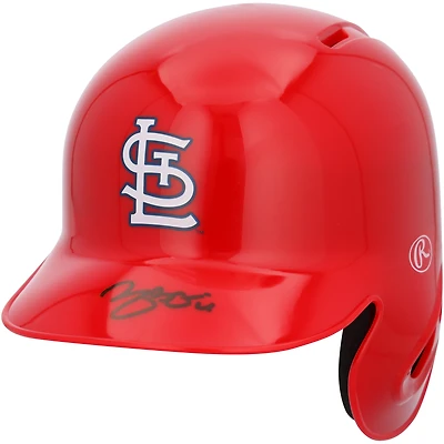Mini-casque de frappeur autographié par Yadier Molina des Cardinals de Saint-Louis
