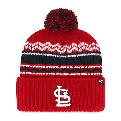 Youth '47  Red St. Louis Cardinals Polar Vortex Cuffed Knit Hat with Pom