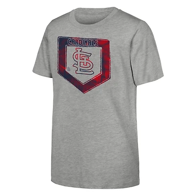 Youth Heather Gray St. Louis Cardinals Stolen Base T-Shirt
