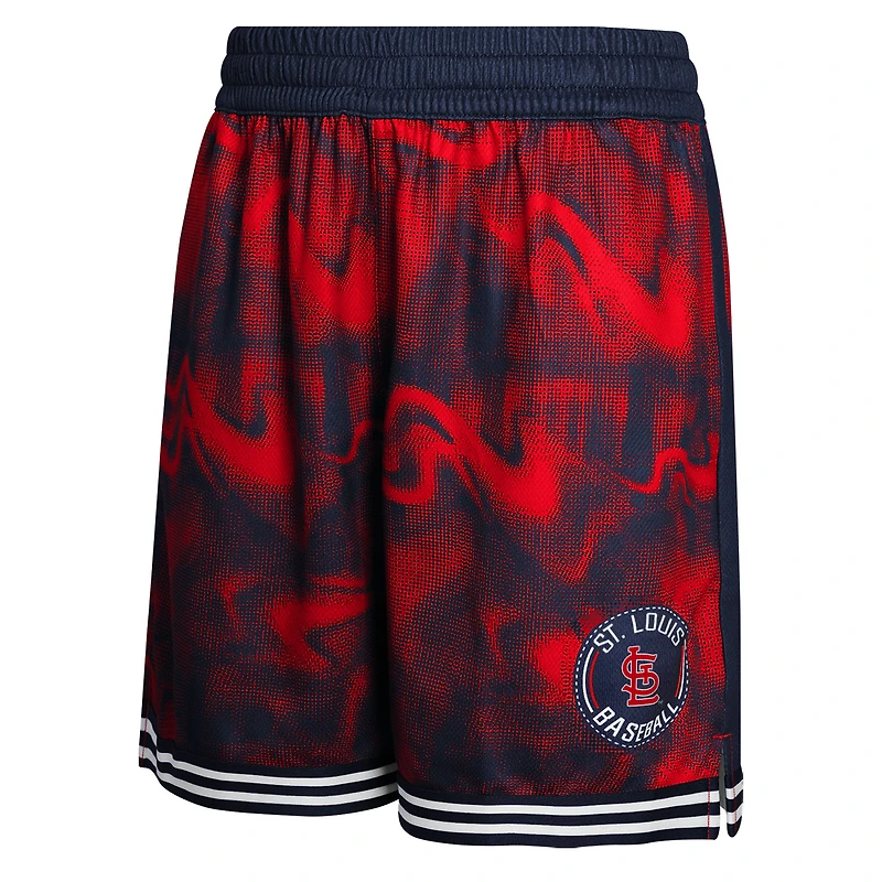 Short de voltigeur bleu marine/rouge pour jeunes des Cardinals St. Louis