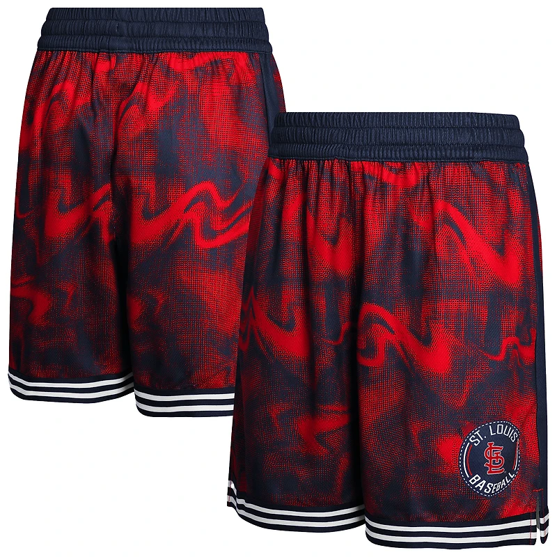 Youth Navy/Red St. Louis Cardinals Outfielder Shorts