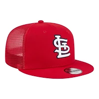 Youth New Era  Red St. Louis Cardinals 9FIFTY Trucker Snapback Hat