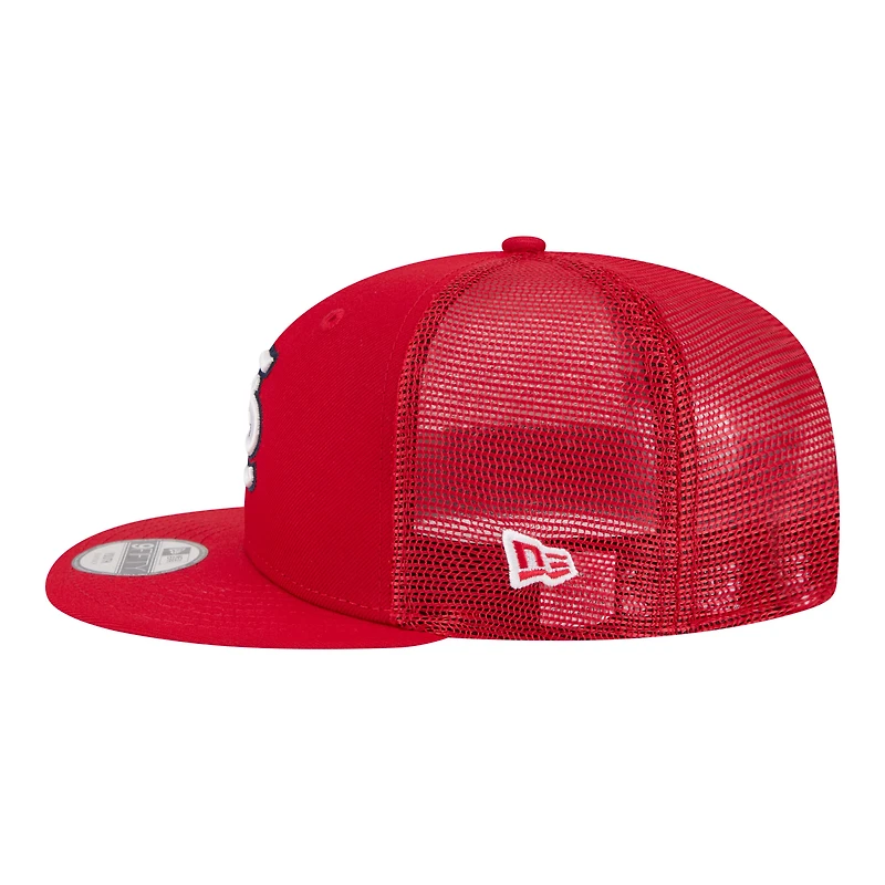 Casquette trucker snapback New Era rouge St. Louis Cardinals 9FIFTY pour jeunes