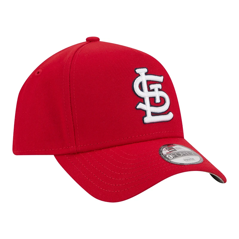 Youth New Era Red St. Louis Cardinals 9FORTY A-Frame Adjustable Hat
