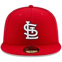 Youth New Era Red St.Louis Cardinals Authentic Collection On-Field Primary Logo 59FIFTY Fitted - Chapeau