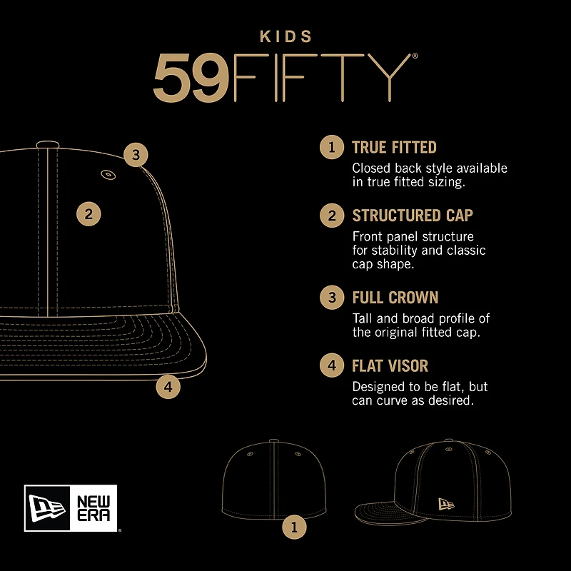 Youth New Era Red St.Louis Cardinals Authentic Collection On-Field Primary Logo 59FIFTY Fitted - Chapeau