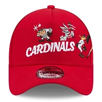 Casquette ajustable New Era rouge St. Louis Cardinals Looney Tunes A-Frame 9FORTY pour jeunes