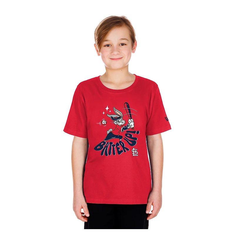 Youth New Era Red St. Louis Cardinals Looney Tunes T-Shirt