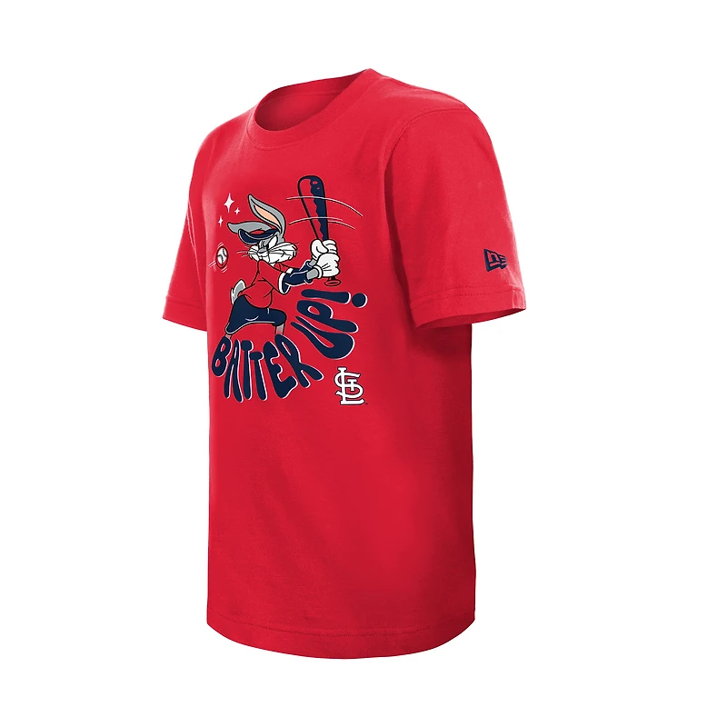 Youth New Era Red St. Louis Cardinals Looney Tunes T-Shirt