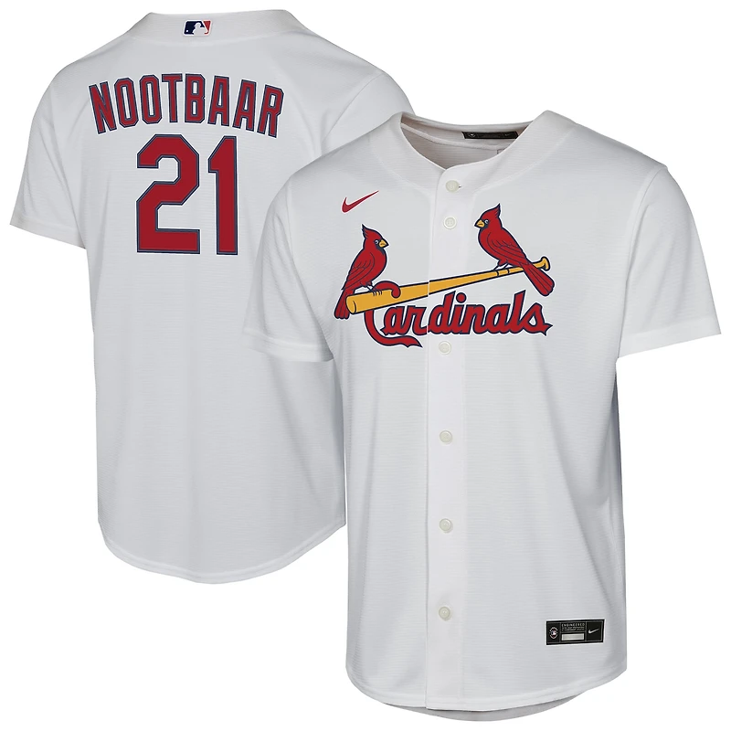 Youth Nike Lars Nootbaar White St. Louis Cardinals Home Replica Player Jersey