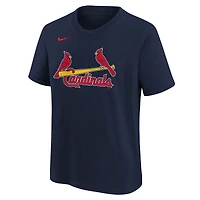 T-shirt Nike bleu marine pour enfant avec logo des Cardinals de Saint-Louis