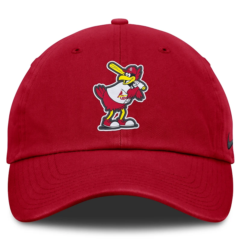 Casquette ajustable Nike rouge pour enfant, mascotte des Cardinals de Saint-Louis