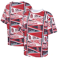 Youth Outerstuff  Red St. Louis Cardinals All-Over Pennant T-Shirt