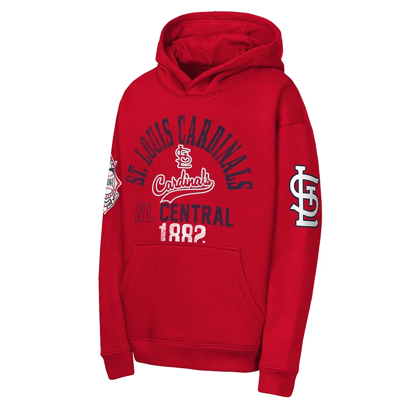 Sweat à capuche en polaire premium rouge Outerstuff St. Louis Cardinals pour jeunes