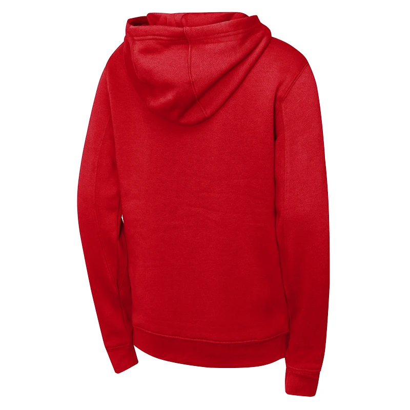 OST SLCARD CARDINAL YTH WORDMARK LS FZ FLC HOODIE SWTYTHZIP