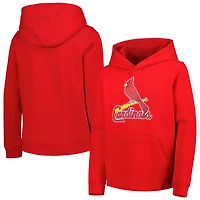 Sweat à capuche avec logo principal de l'équipe St. Louis Cardinals pour jeune rouge