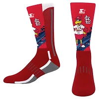 Chaussettes montantes Youth Starter rouges St. Louis Cardinals Phenom Mascot Color Splash