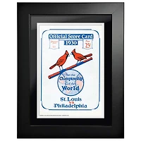 St. Louis Cardinals vs. Philadelphia Phillies 1930 World Series - 12'' x 16'' Framed Program Cover