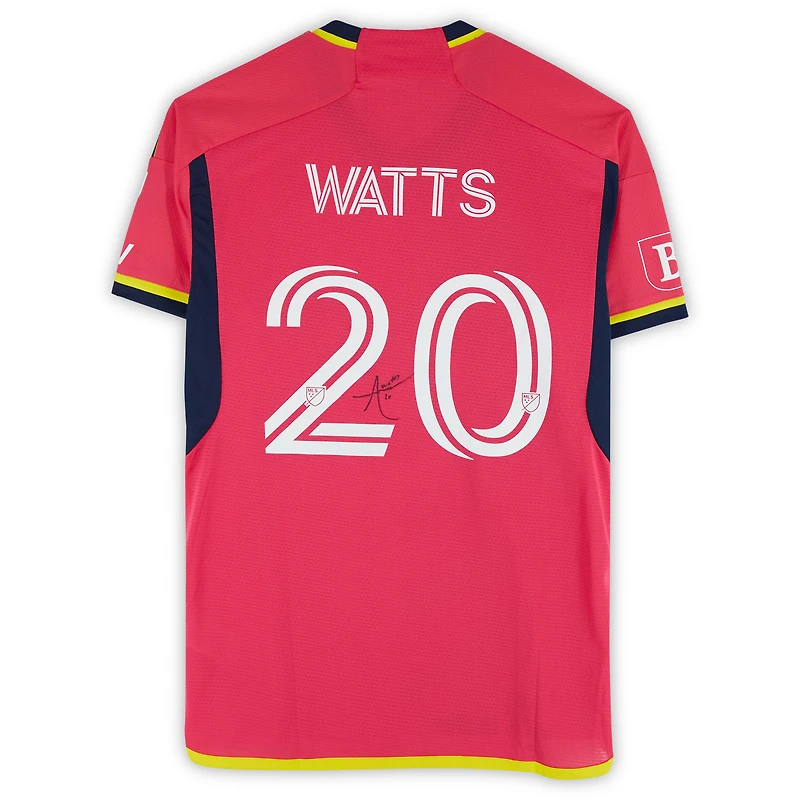 Akil Watts St. Louis City SC Autographed Match-Used #20 Red adidas Jersey from the 2024 MLS Season - Size M