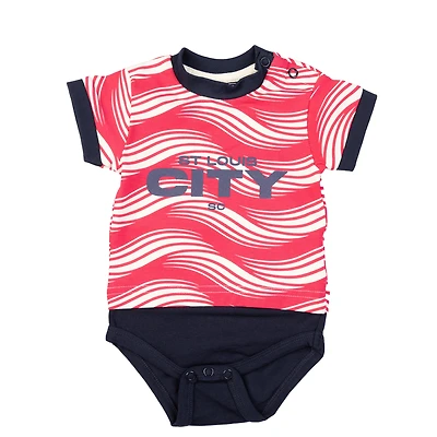 Body T-shirt rouge pour bébé Sport Design Sweden St. Louis City SC