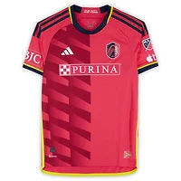 Jannes Horn St. Louis City SC Autographed Match-Used #38 Red adidas Jersey from the 2024 MLS Season - Size M