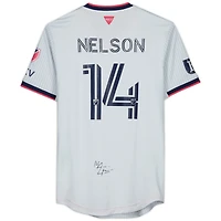 John Nelson St. Louis City SC Autographed Match-Used #14 Gray Jersey from the 2023 MLS Season