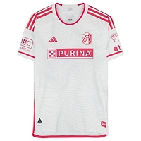 Kyle Hiebert St. Louis City SC Autographed Match-Used #22 White adidas Jersey from the 2024 MLS Season - Size L