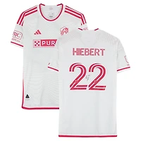 Kyle Hiebert St. Louis City SC Autographed Match-Used #22 White adidas Jersey from the 2024 MLS Season - Size L