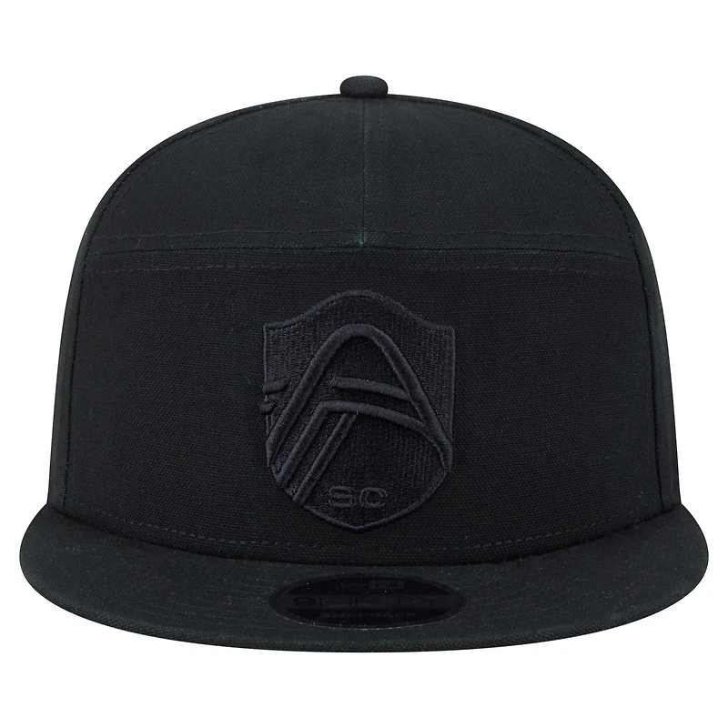 Casquette Snapback Camp 9FIFTY en toile noire New Era pour homme St. Louis City SC