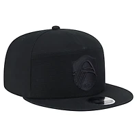 Casquette Snapback Camp 9FIFTY en toile noire New Era pour homme St. Louis City SC