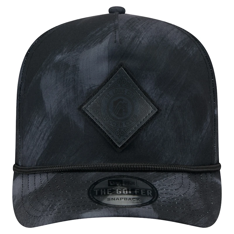 Casquette Snapback Golfer noire St. Louis City SC de New Era pour homme