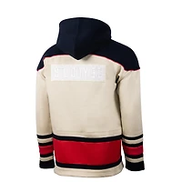 Sweat à capuche de hockey motif sportif pour homme, crème, St. Louis City SC Hat Trick