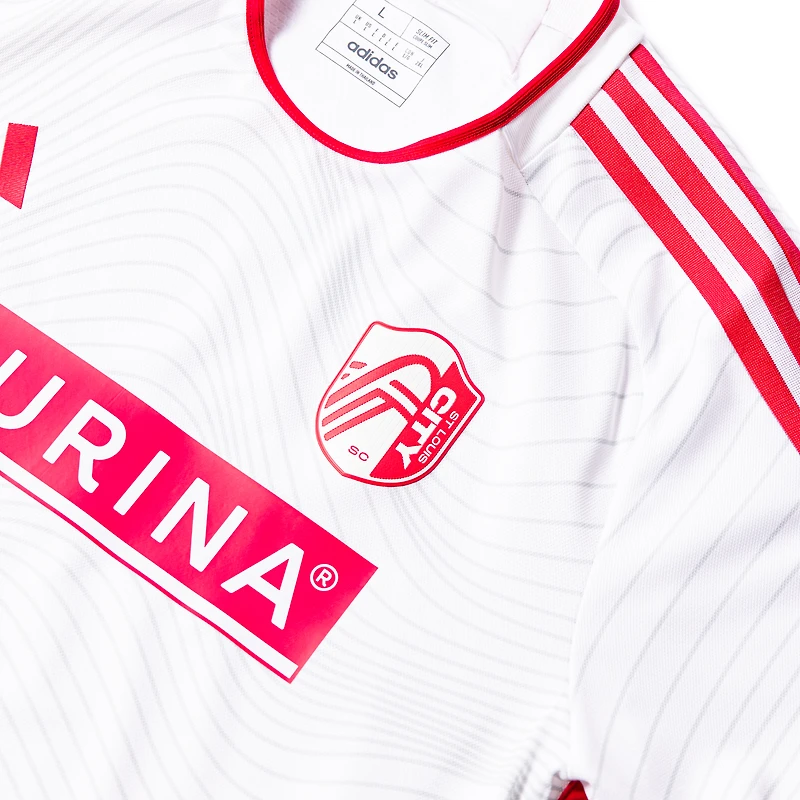 Men's adidas Aziel Jackson White St. Louis City SC 2024 The Confluence Kit Authentic Player Jersey