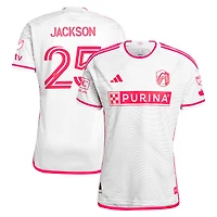 Men's adidas Aziel Jackson White St. Louis City SC 2024 The Confluence Kit Authentic Player Jersey