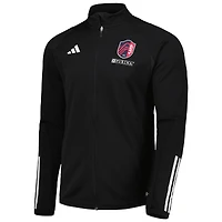 Haut d'entraînement à fermeture éclair intégrale adidas St. Louis City SC 2023 On-Field AEROREADY pour homme Noir