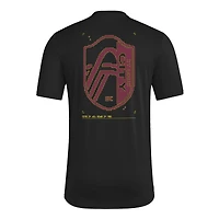T-shirt d'avant-match adidas noir pour homme St. Louis CITY SC 2026 Anthem AEROREADY