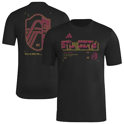Men's adidas Black St. Louis CITY SC 2026 Anthem AEROREADY Pregame T-Shirt