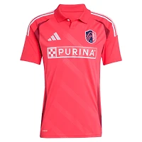 Men's adidas Eduard Löwen Red St. Louis CITY SC 2025 Forever Replica Player Jersey