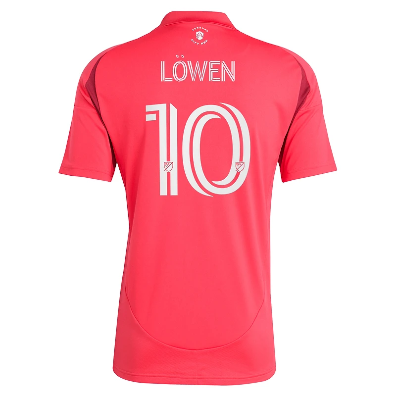 Men's adidas Eduard Löwen Red St. Louis CITY SC 2025 Forever Replica Player Jersey