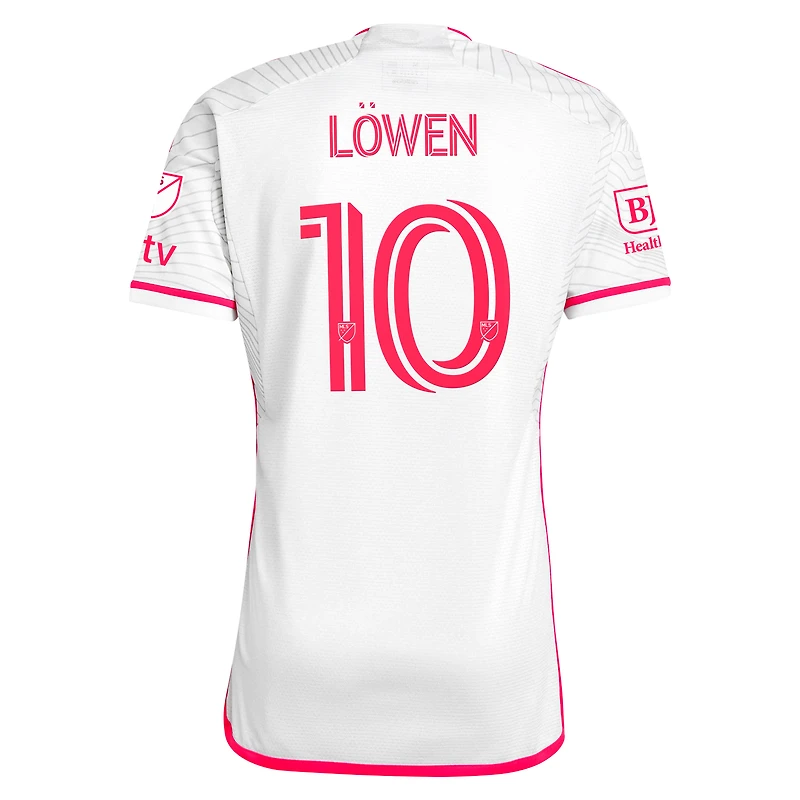 Men's adidas Eduard Löwen White St. Louis City SC 2024 The Confluence Kit Authentic Player Jersey