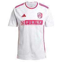 Maillot de joueur réplique adidas Eduard Löwen St. Louis City SC 2024 The Confluence Kit Blanc pour homme