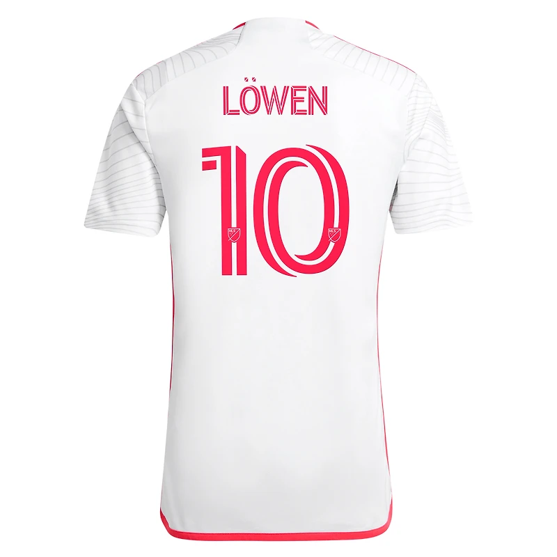 Maillot de joueur réplique adidas Eduard Löwen St. Louis City SC 2024 The Confluence Kit Blanc pour homme