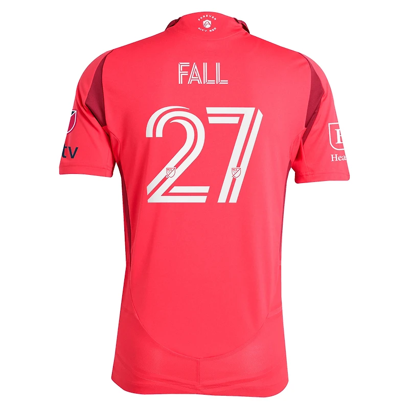Men's adidas Fallou Fall Red St. Louis CITY SC 2025 Forever On-Field Authentic Jersey