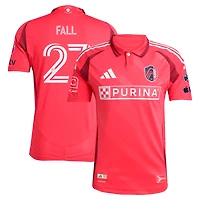 Men's adidas Fallou Fall Red St. Louis CITY SC 2025 Forever On-Field Authentic Jersey