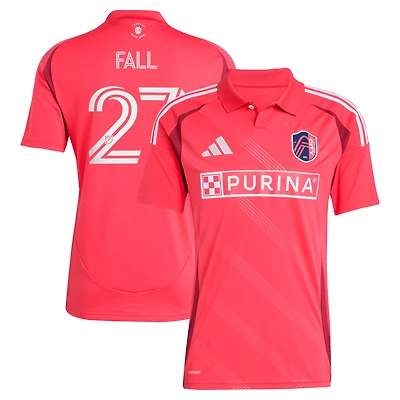 Men's adidas Fallou Fall Red St. Louis CITY SC 2025 Forever Replica Jersey