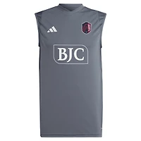 Maillot d'entraînement sans manches adidas St. Louis City SC 2024 pour homme, gris