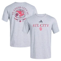 Men's adidas Heather Gray St. Louis CITY SC World Pitch T-Shirt