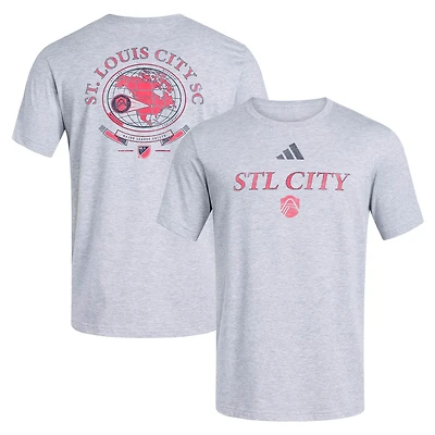 Men's adidas Heather Gray St. Louis CITY SC World Pitch T-Shirt