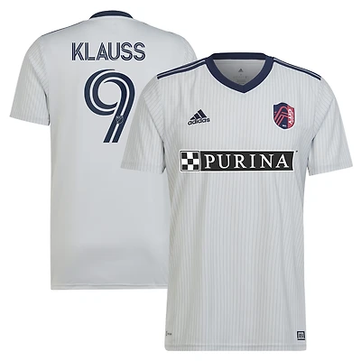Men's adidas João Klauss Gray St. Louis City SC 2023 The Spirit Kit Replica Jersey