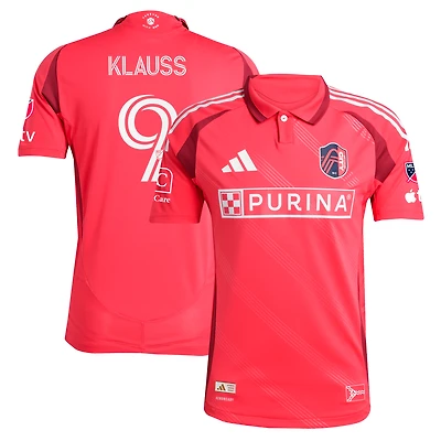 Men's adidas João Klauss Red St. Louis CITY SC 2025 Forever Authentic Player Jersey